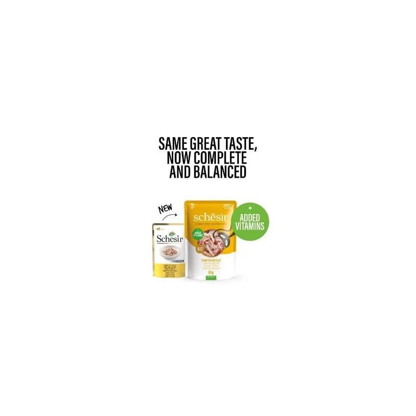 SCHESIR CAT POUCH TUNA WITH CHICKEN 85G