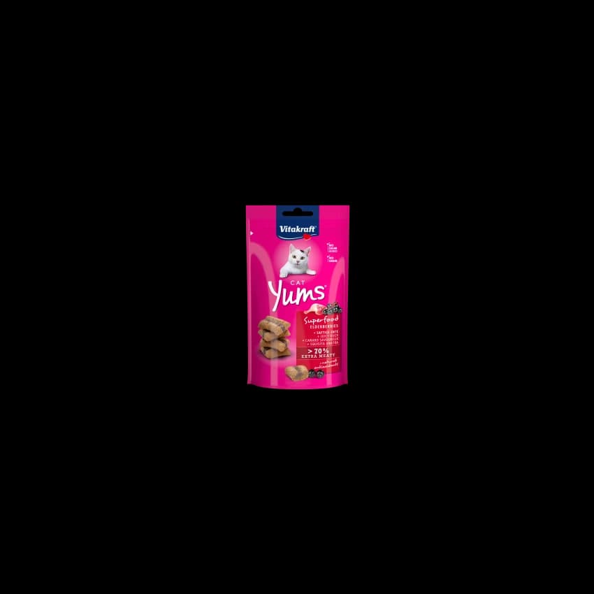 Vitakraft Cat Yums Superfood Elderberries Cat Treat, 40g