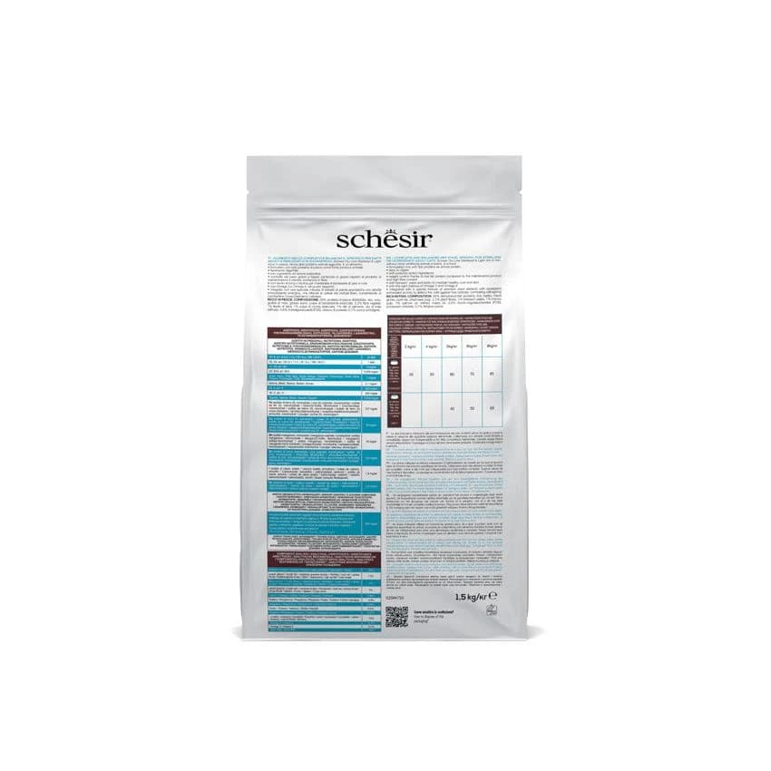 SCHESIR CAT DRY STERILIZED FISH 1.5KG