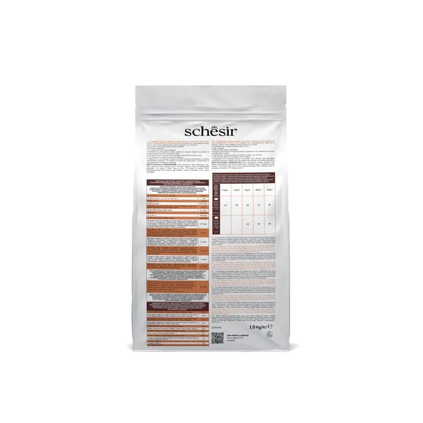 SCHESIR CAT DRY STERILISED & OVERWEIGHT CHICKEN 1,5KG (NEW)