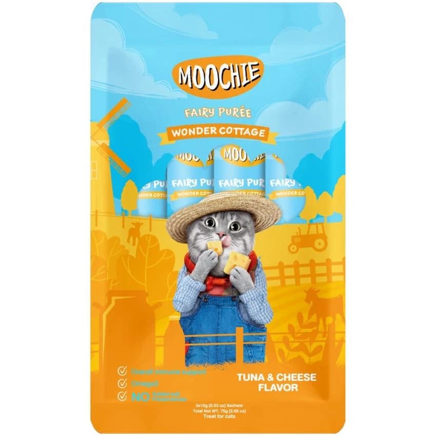 Moochie Fairy Puree Tuna & Cheese 5×15g