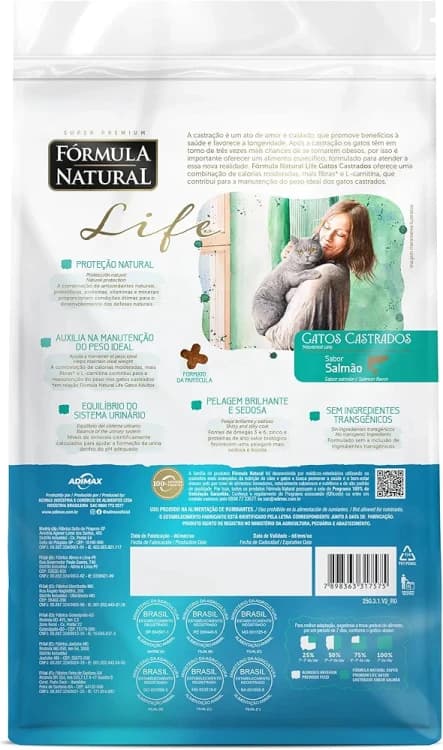 Formula Life Super Premium Natural Salmon for Sterilized Cats