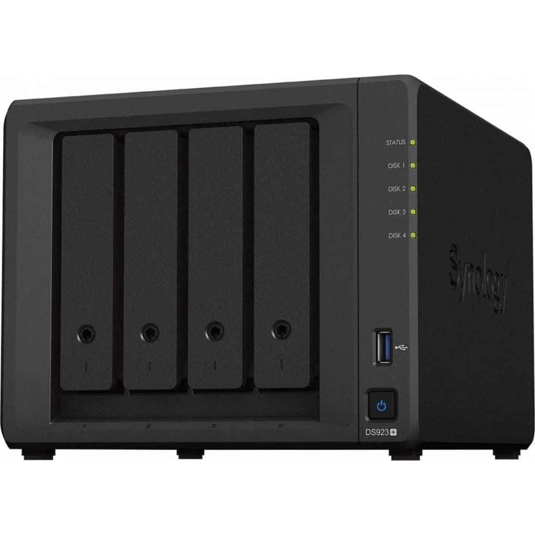 Synology DiskStation DS923+ 4-Bay Diskless NAS w/ Ryzen R1600 Dual Core & 4GB DDR4