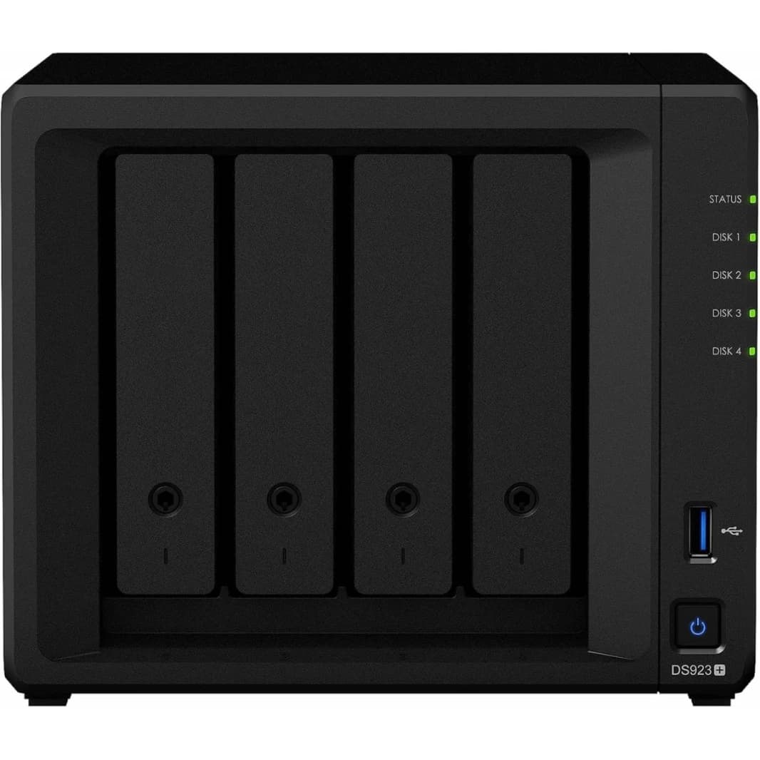 Synology DiskStation DS923+ 4-Bay Diskless NAS w/ Ryzen R1600 Dual Core & 4GB DDR4