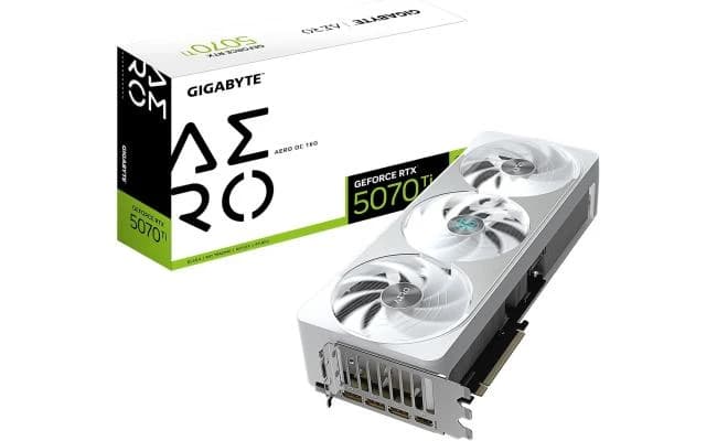 GIGABYTE GeForce RTX 5070 Ti AERO OC 16GB GDDR7- Graphics Card