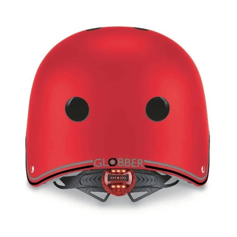 Globber Primo Lights Helmet, Red, Extra Small