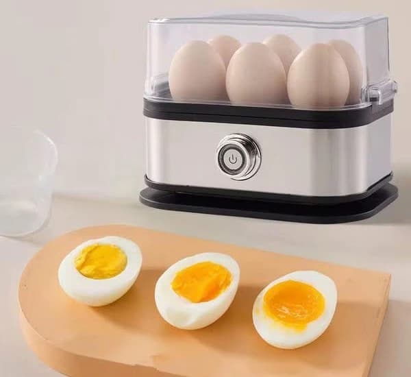 Super Elecom Egg Cooker, Sleek Design, Easy to Use, Healthy Breakfast Lovers, Transparent Cover