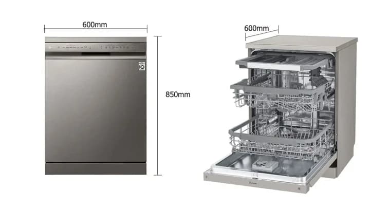 LG 10-Program Dishwasher, Silver