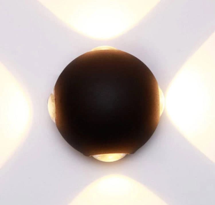 Vitro 4-Lens Outdoor Four-Way Wall Light, 60-Degree, Desert Color - VE-UD0013