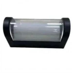 Vitro Luminous Oval Outdoor Wall Light, Black Frame, 6W