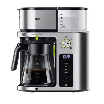 Braun Coffee Maker 1000W 10-Cup - Stainless Steel