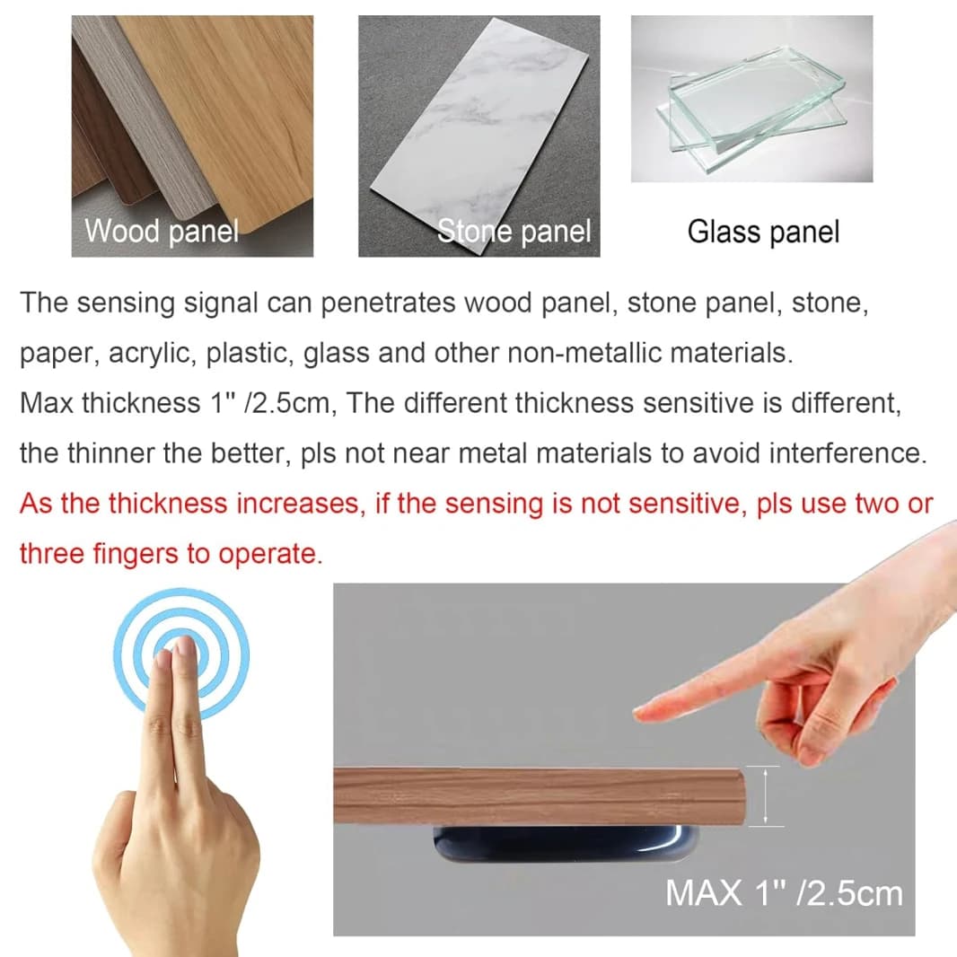 Dimmable Penetrable Touch Switch