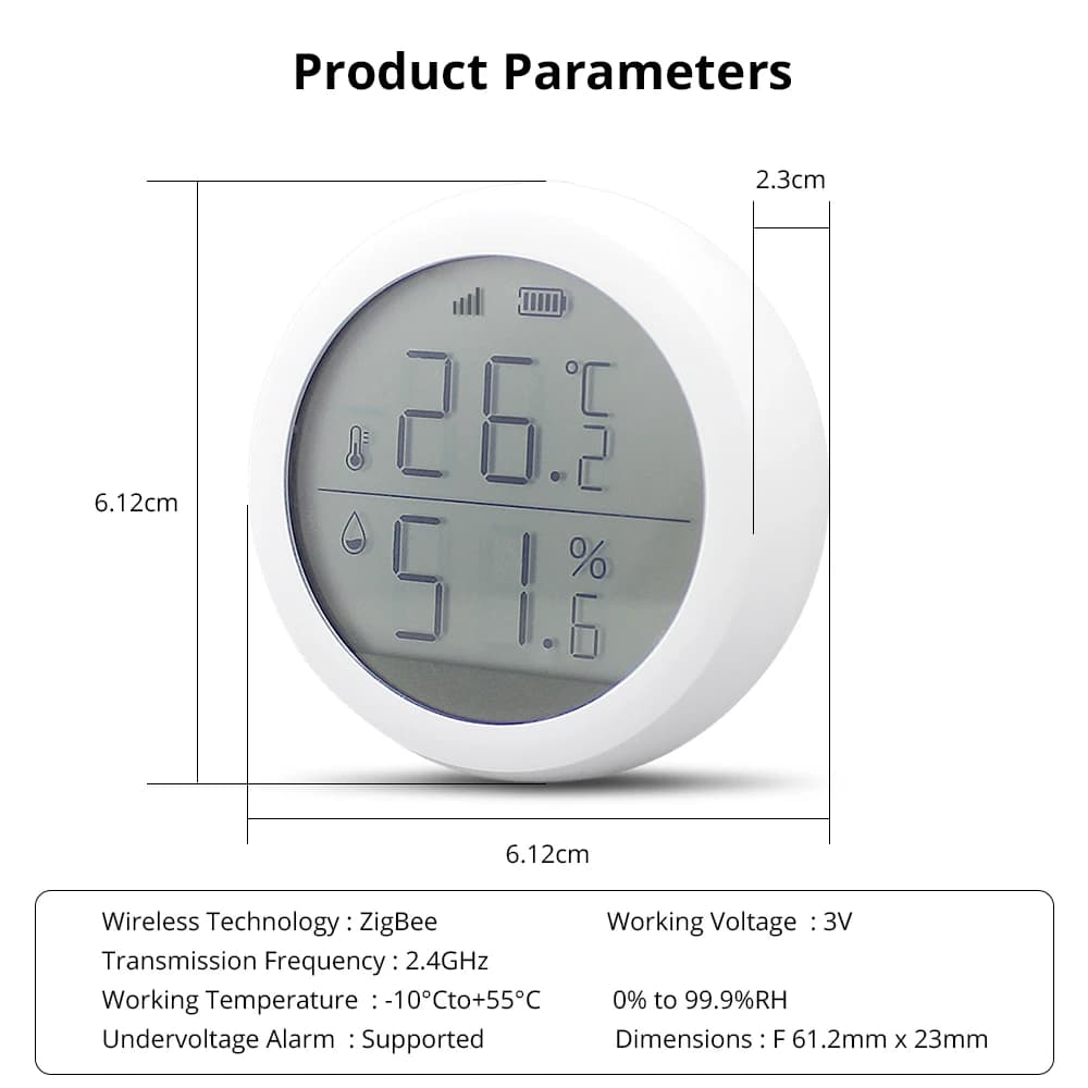 Zigbee - Zemismart-Temperature And Humidity Sensor - Zigbee