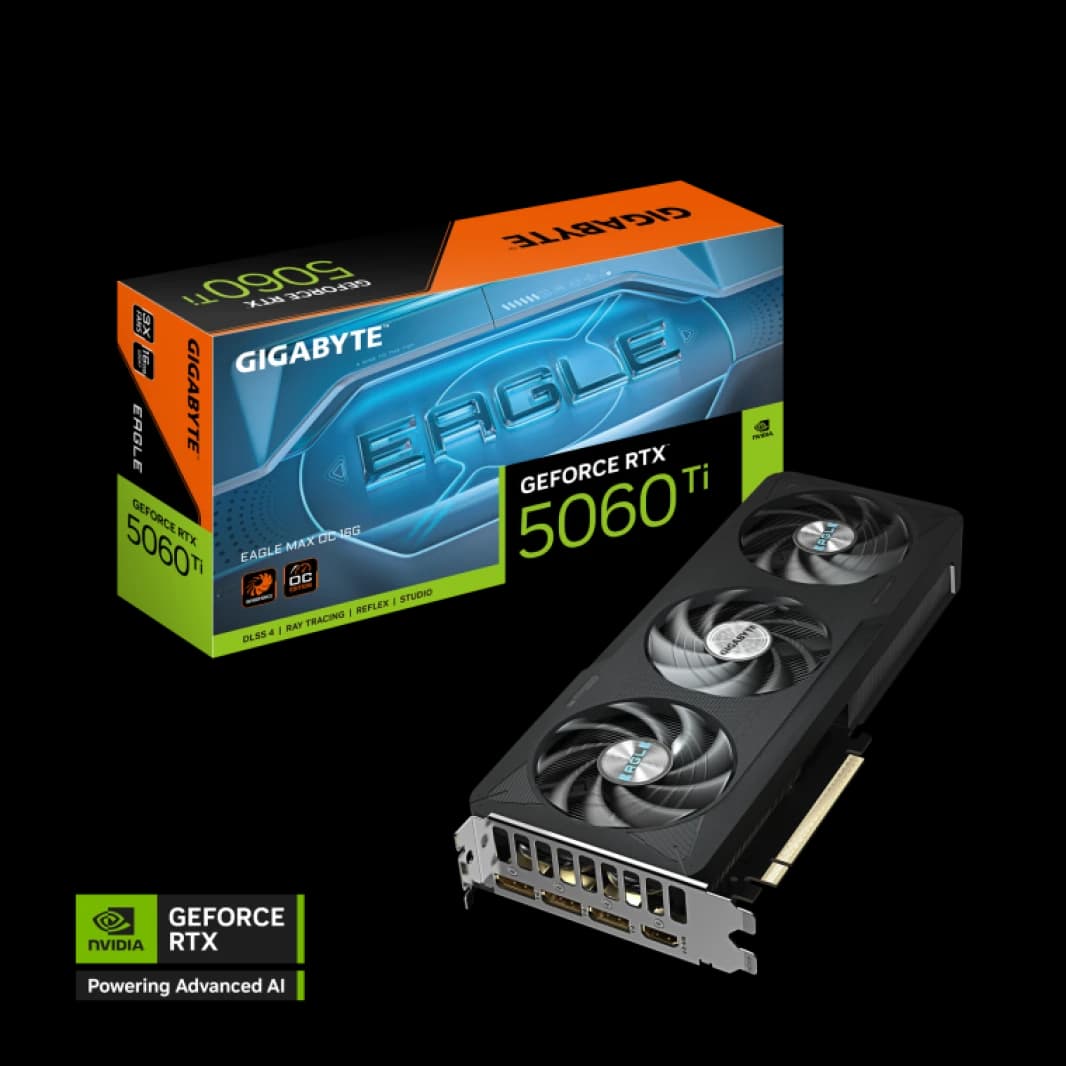 Gigabyte GeForce RTX 5060 Ti EAGLE MAX OC 16G GDDR7 – GV-N506TEAGLEMAX OC-16GD