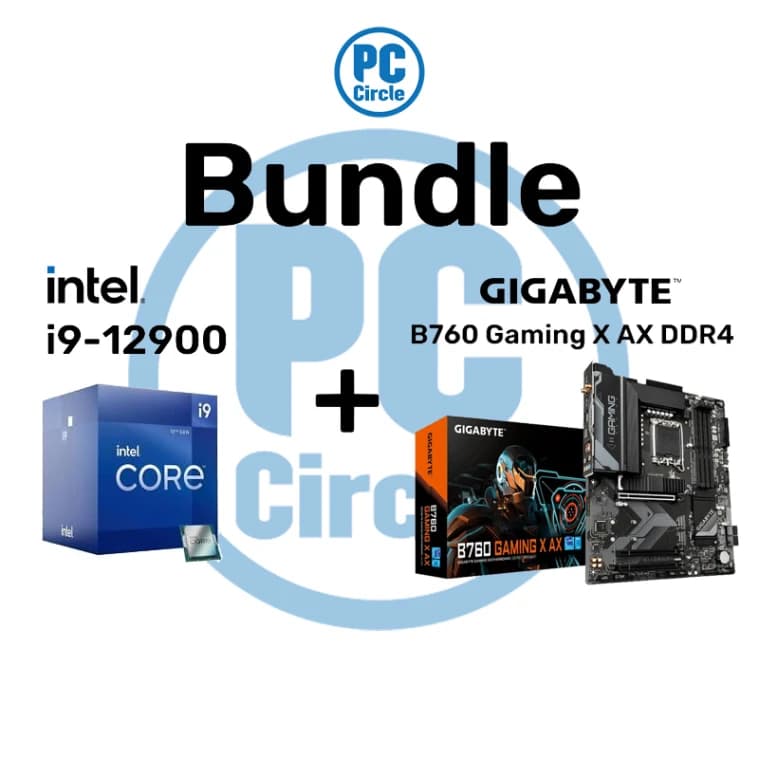 Bundle Intel Core i9-12900 + Gigabyte B760 Gaming X AX DDR4 ATX Motherboard