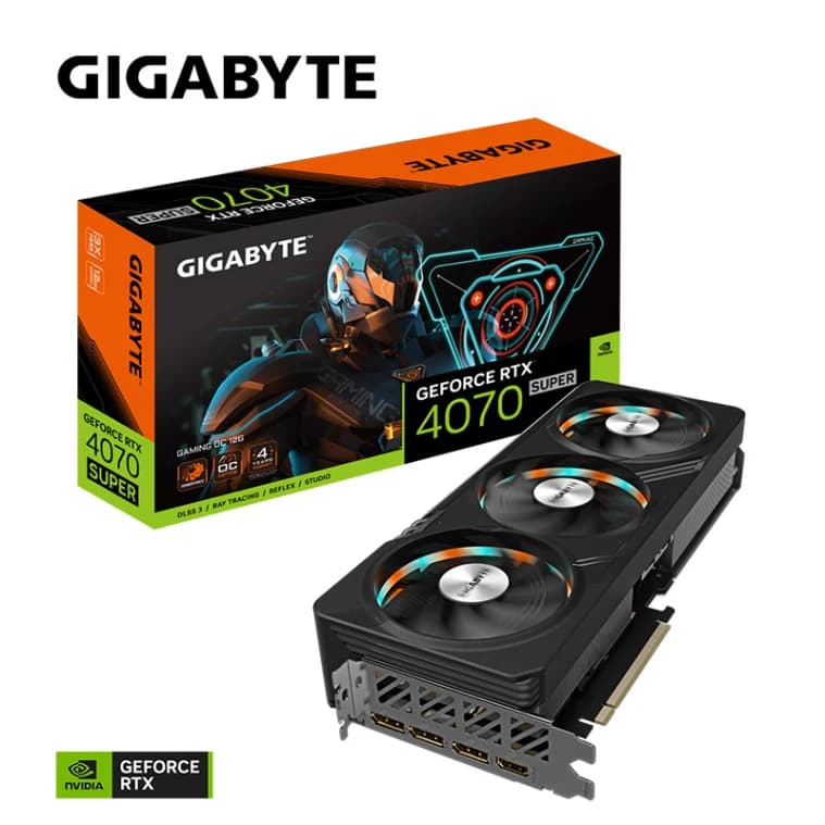 Gigabyte RTX 4070 SUPER GAMING OC 12G graphic card – GV-N407SGAMING OC-12GD