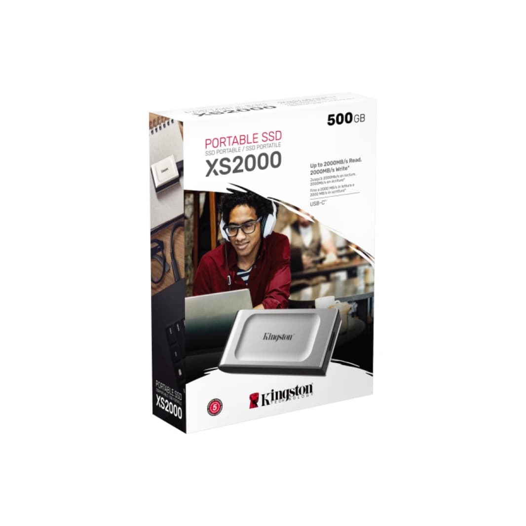 Kingston XS2000 500GB Portable SSD High-performance external drive [SX2000/500G]