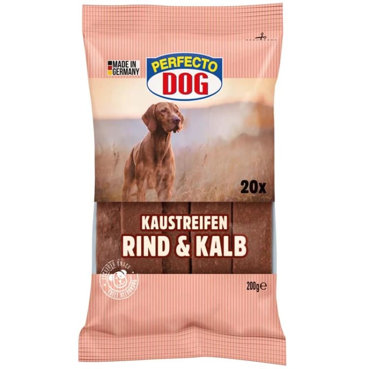 Perfecto Dog Strips of 20 Rind 200gm
