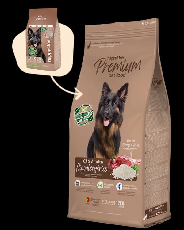 HappyOne Hypoallergenic Adult Dog - MONOPROTEIN (a single source of protein) 4kg