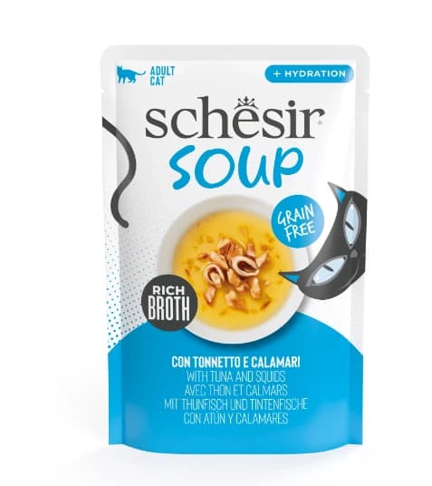 Tuna & Squid in Broth Complementary Wet Food for Adult Cats