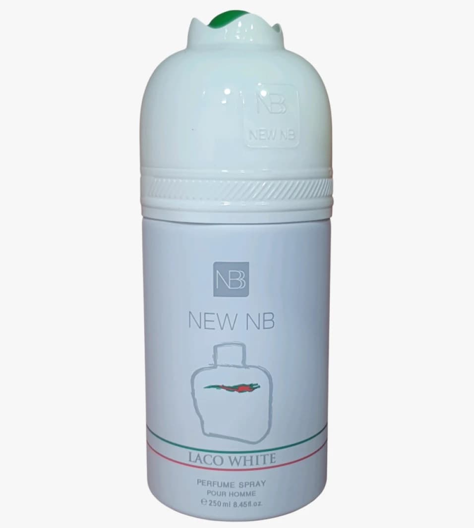 New NB Laco White Perfume Spray for Men with Refreshing Long-Lasting Scent for Daily Use