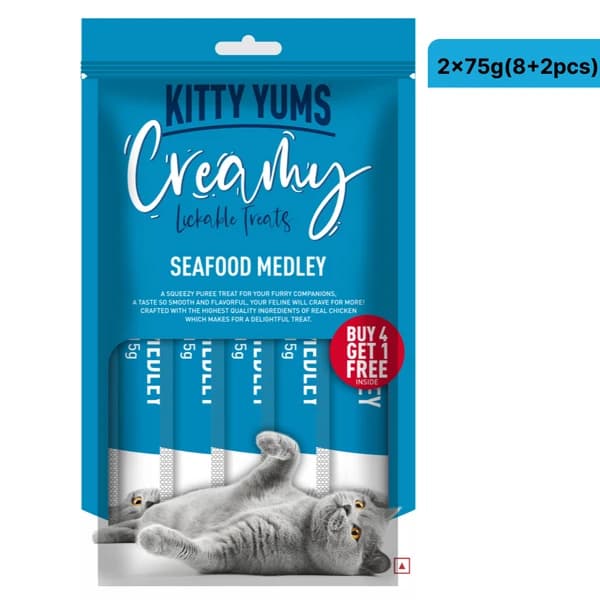 Kitty Yums Creamy Treats - Assorted Seafood