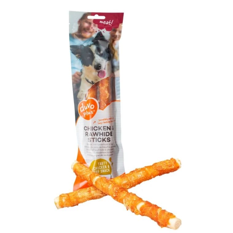 meat! Chicken & rawhide sticks large 25cm*2pcs