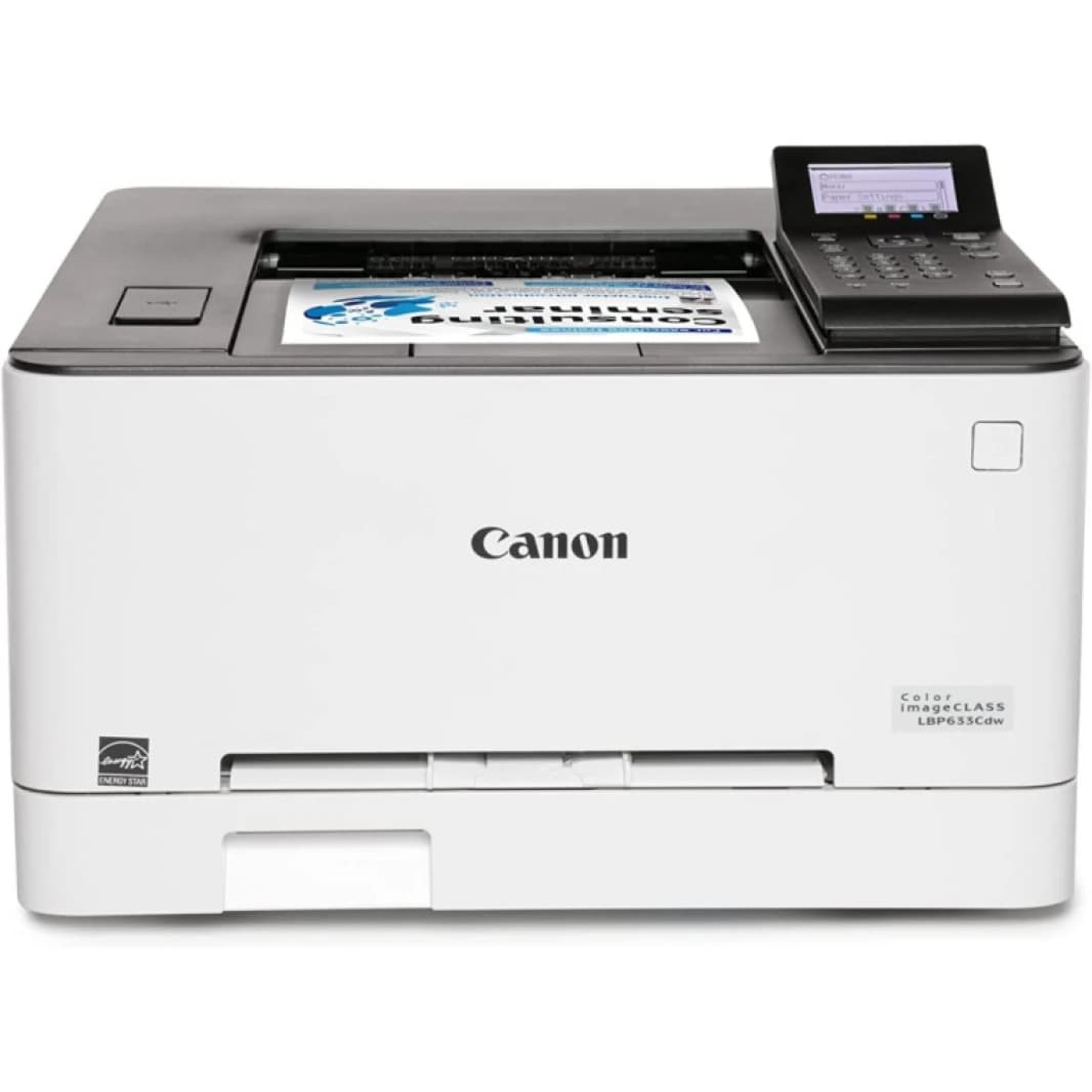 Printer Canon Color imageCLASS LBP633Cdw Wireless & Network Laser Printer, Normal Quality, A4/US Letter 21 ppm, Duplex Printing - 3 Year Warranty