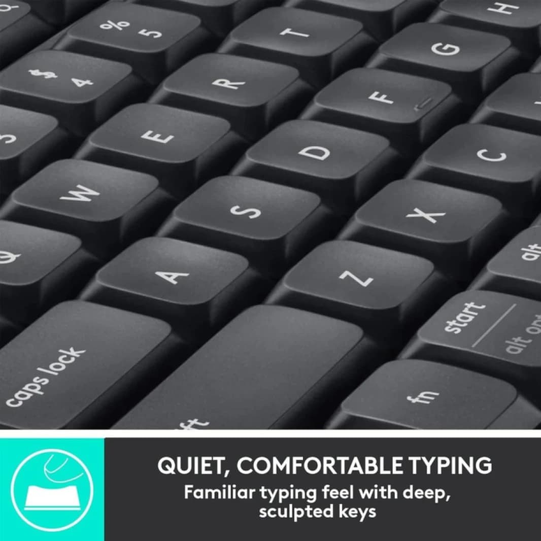 Logitech MK850 Performance Wireless Keyboard and Mouse Combo, Multi-Device, Multi-OS, Seamless Switching, Powerful Multitasking