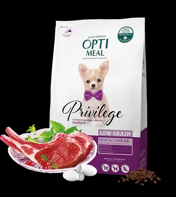 Opti meal Puppies Miniature & Small Breeds Lamb ( Low Grain ) 4kg