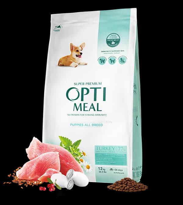 Opti meal Dry For Puppies All Breeds Turkey 1.5kg