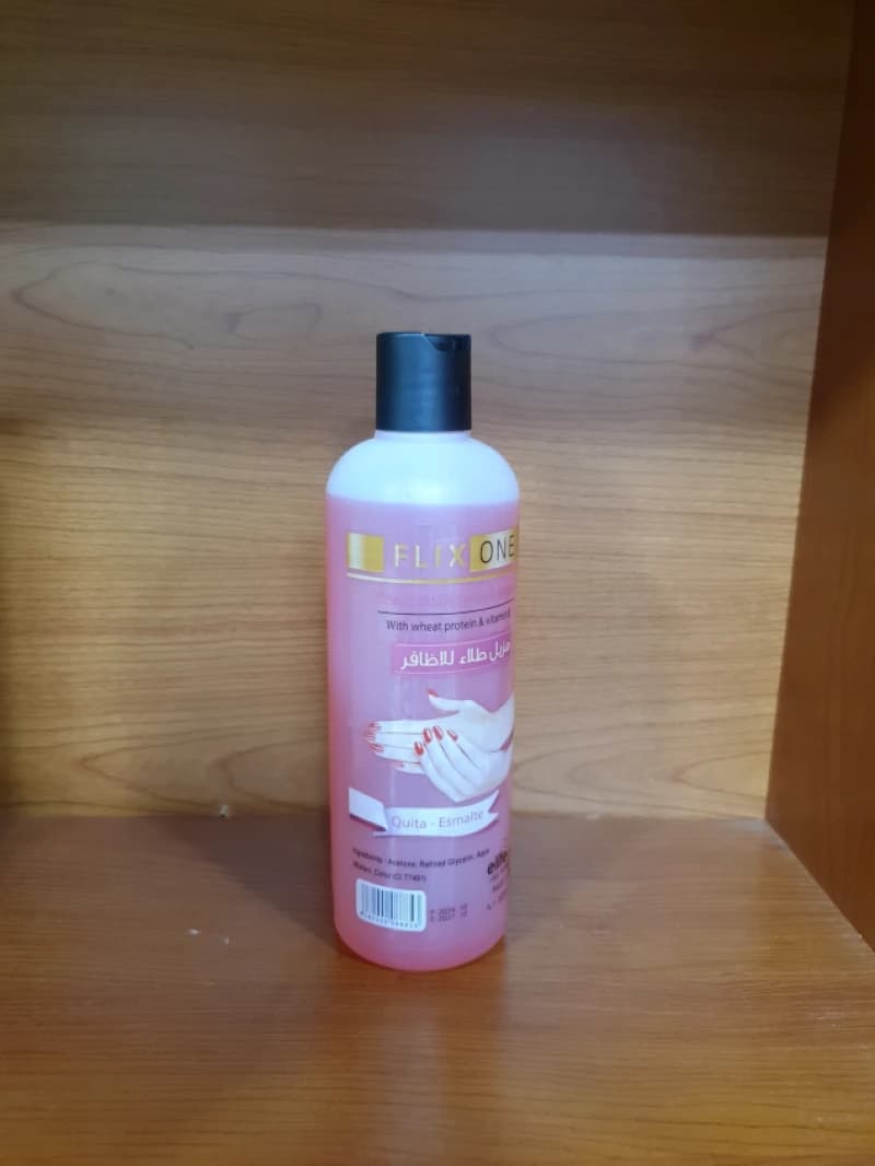 Flix One Nail Polish Remover with Wheat Protein and Vitamin E for Sensitive Nails and Continuous Care