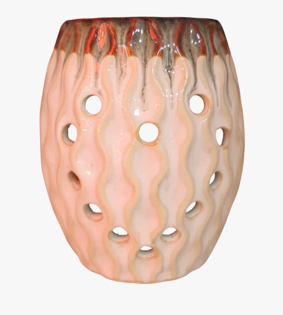 Modern Ceramic Fragrance Diffuser with Wavy Design for Elegant Decor Enthusiasts