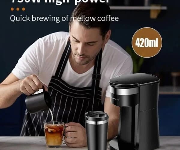 American Coffee Maker with Thermal Mug