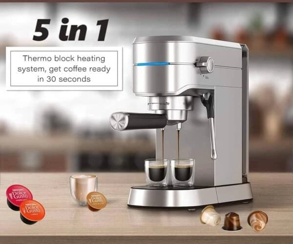 Sayona 5-in-1 Italian Espresso Machine