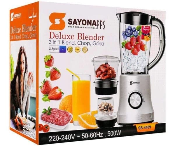 Sayona 3-in-1 Blender 500W