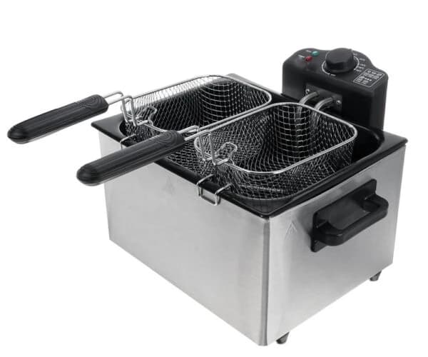 Sayona Original Stainless Steel Electric Deep Fryer - 6L, 2100W