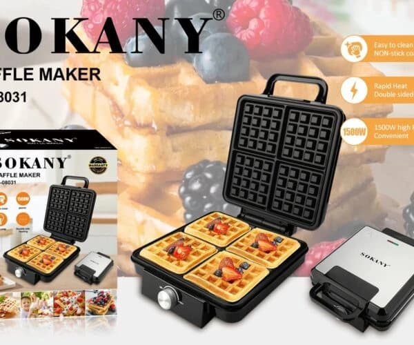 Sokany Waffle Maker with Temperature Control