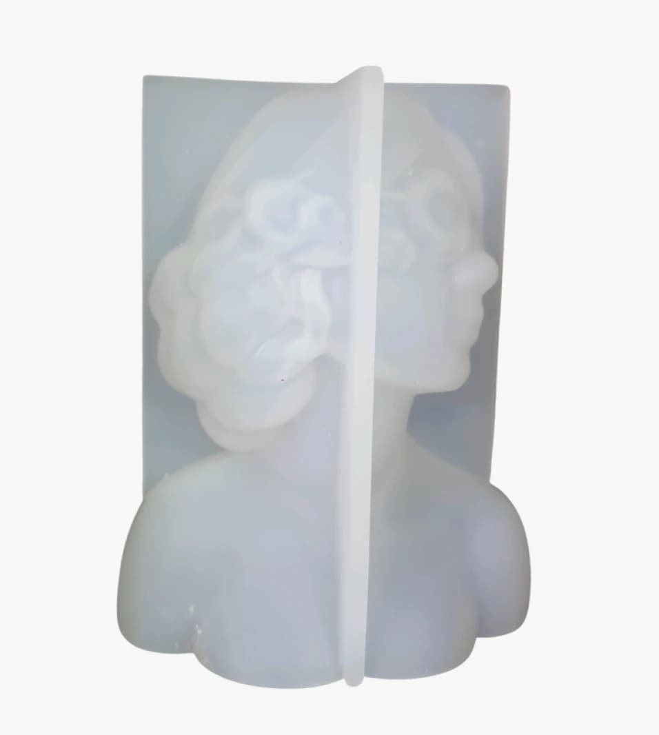 Baiyin Wave Boobs Silicone Mold for Candle Making Dual-Sided Bust Design for Attractive Home Decor