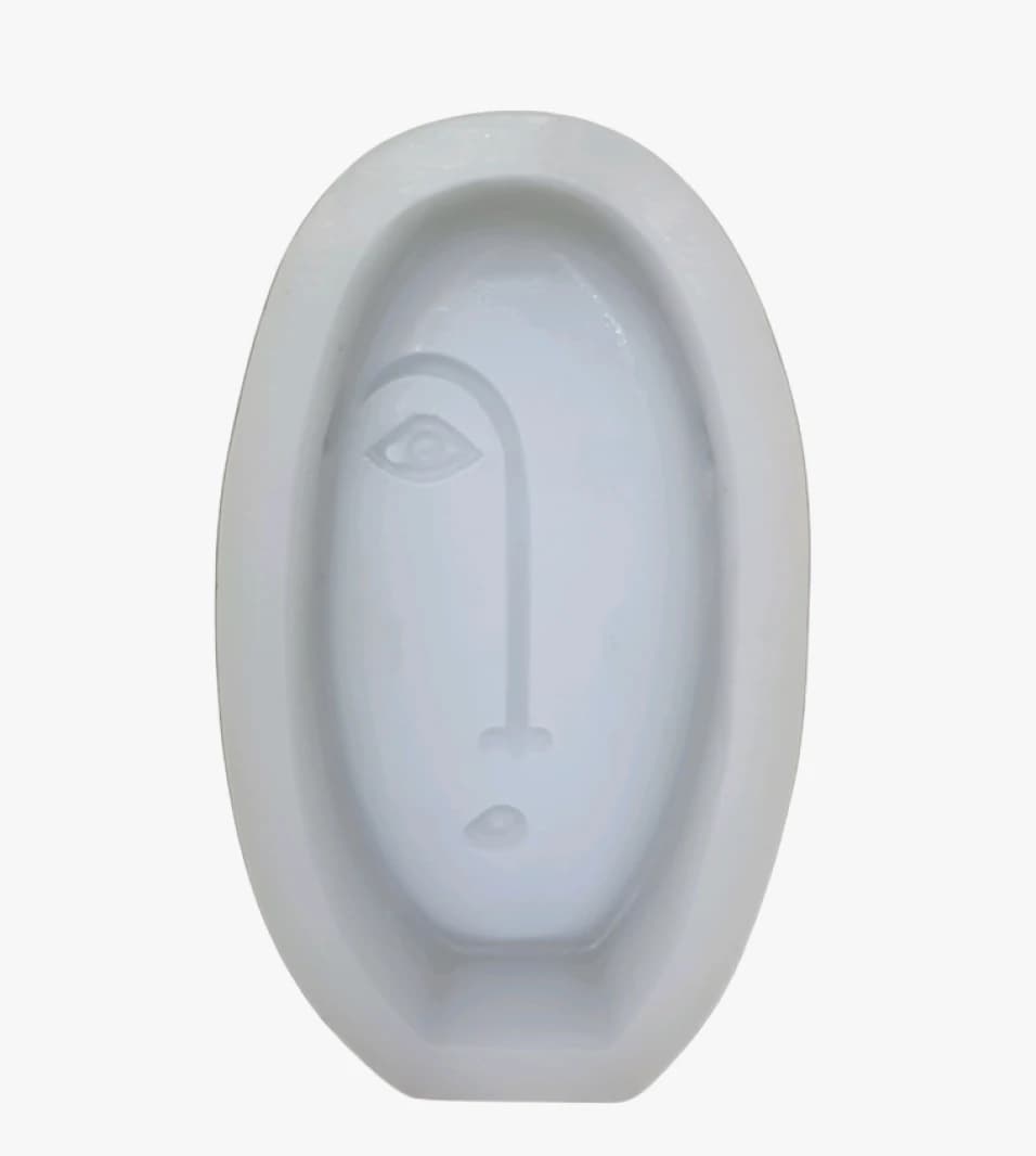 Silicone Mold for Versatile Soap and Wax Crafting with Artistic Face Design Ideal for Artisans and Beginners