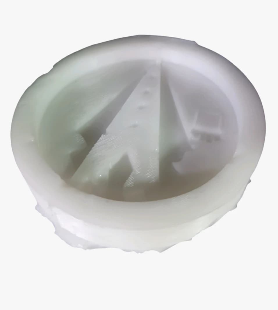 White Silicone Mold for Chocolate and Cakes with Kite Logo Design for Candy Makers Audience