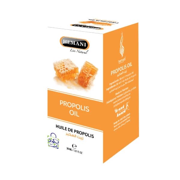 Propolis Oil is a natural extract known for antibacterial, anti-inflammatory, and antioxidant properties. Supports skin health, boosts immunity, and promotes overall wellness. Suitable for topical use or as a natural supplement in daily health routines