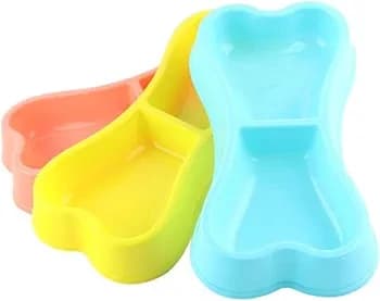 Bone-Shaped Double Pet Bowl