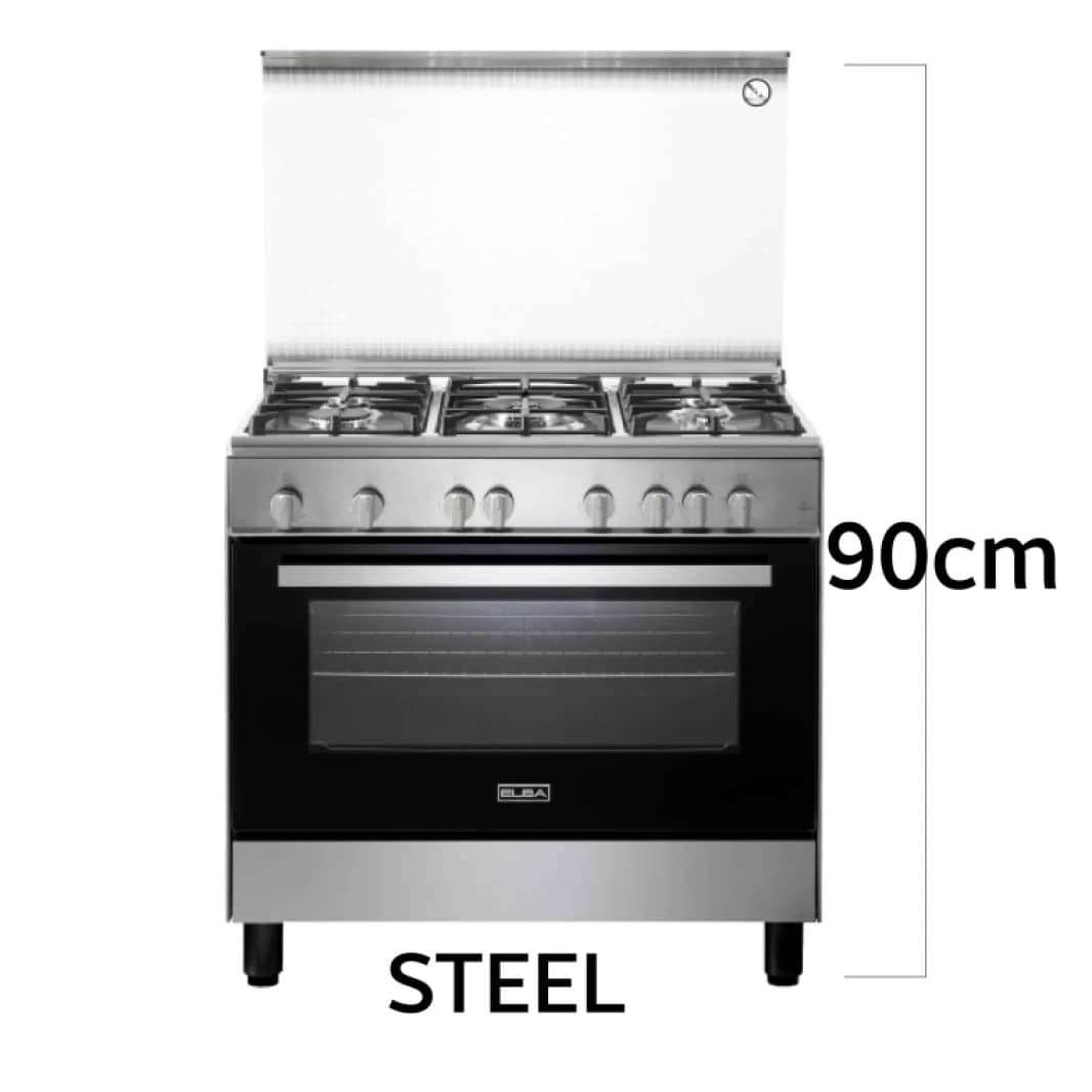 Elba 90 cm Steel Cooker CBX965FGLC