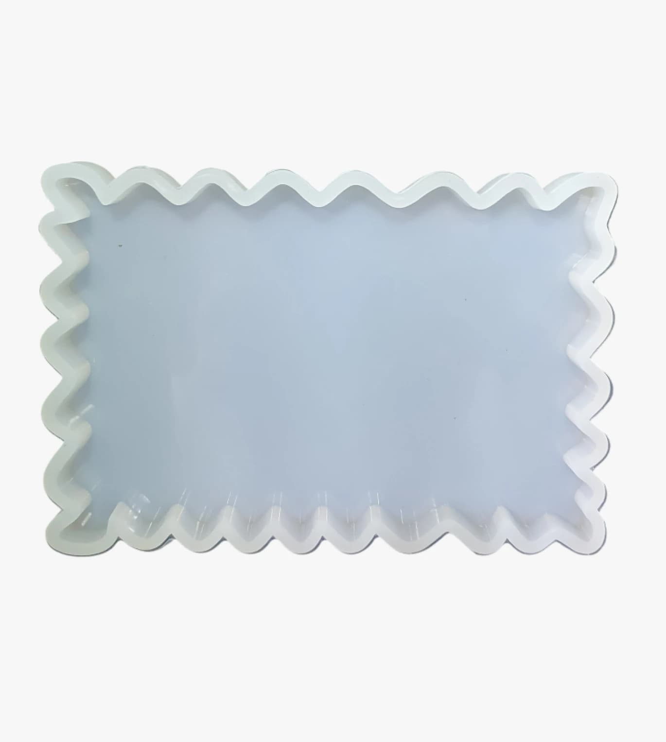 Silicone Soap Mold with Wavy Rectangular Design Ideal for Candle and Soap Making Enthusiasts at Home and Crafty Folks