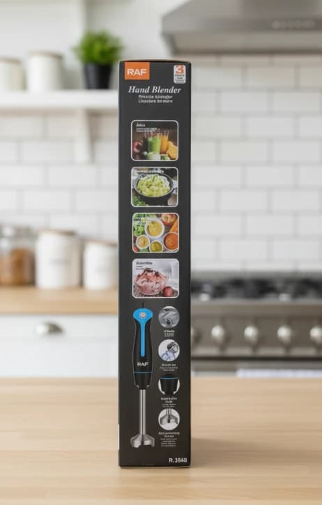 RAF Hand Blender Stylish and Modern Design for Kitchen Enthusiasts and Chefs Seeking Efficiency and Comfort