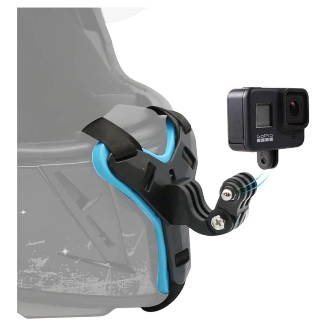 حامل كاميرا GoPro لحزام ذقن خوذة الدراجة النارية