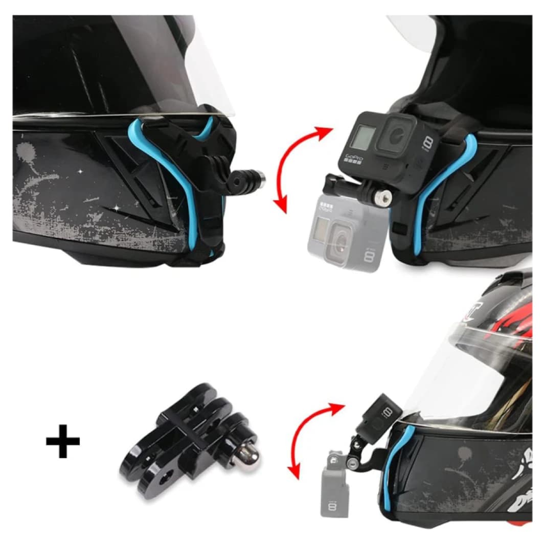 حامل كاميرا GoPro لحزام ذقن خوذة الدراجة النارية