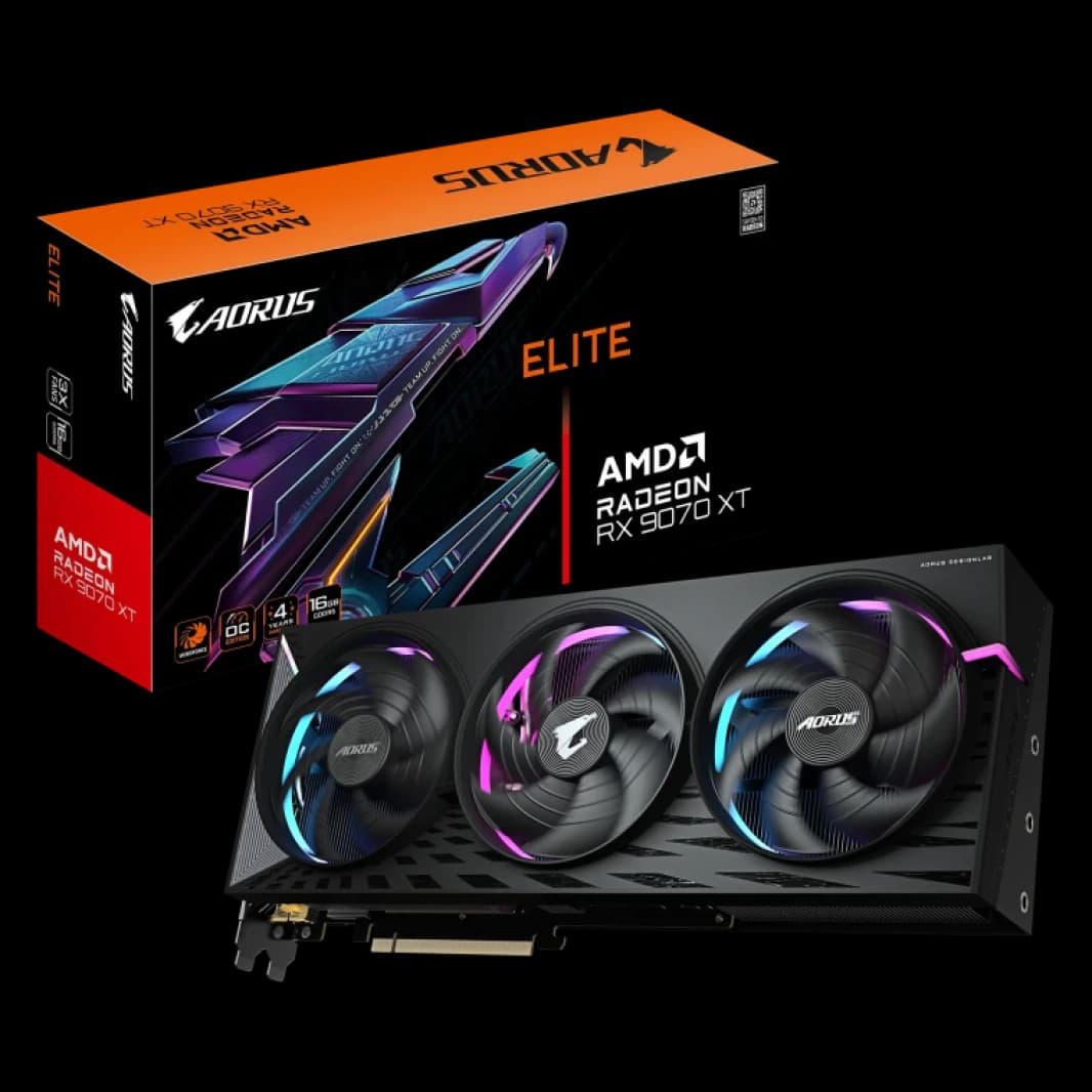 GIGABYTE AORUS Radeon RX 9070 XT ELITE 16GB GDDR6 Graphics Card