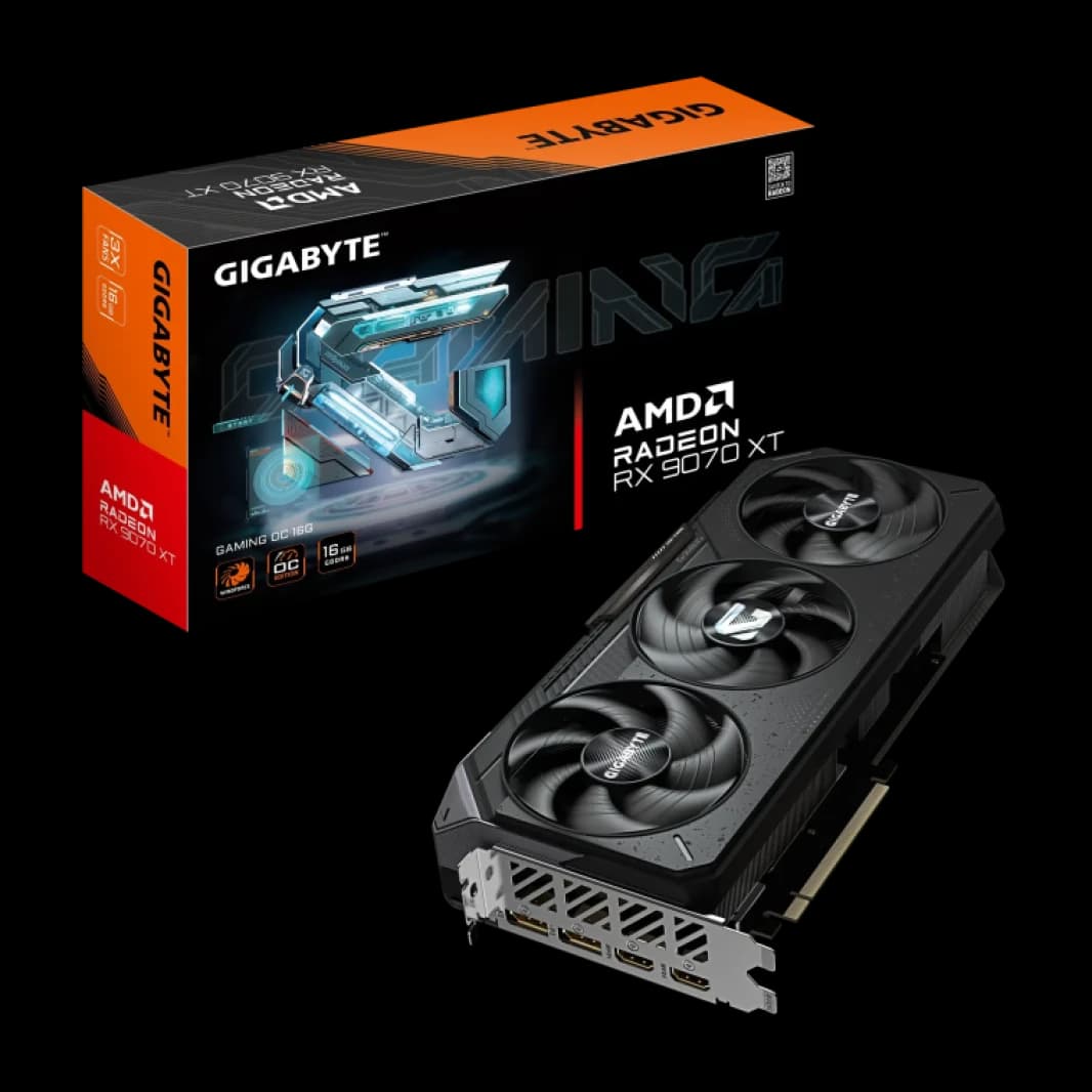GIGABYTE Radeon RX 9070 XT GAMING OC 16GB GDDR6 Graphics Card